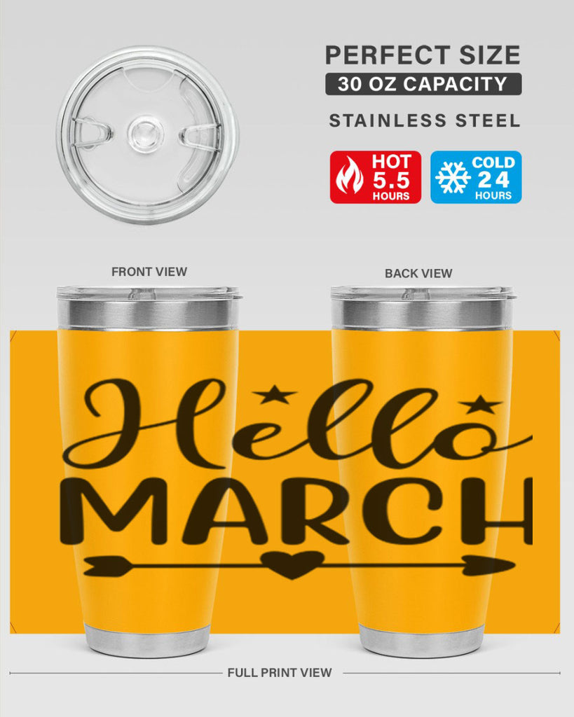 Hello March 184#- spring- Tumbler