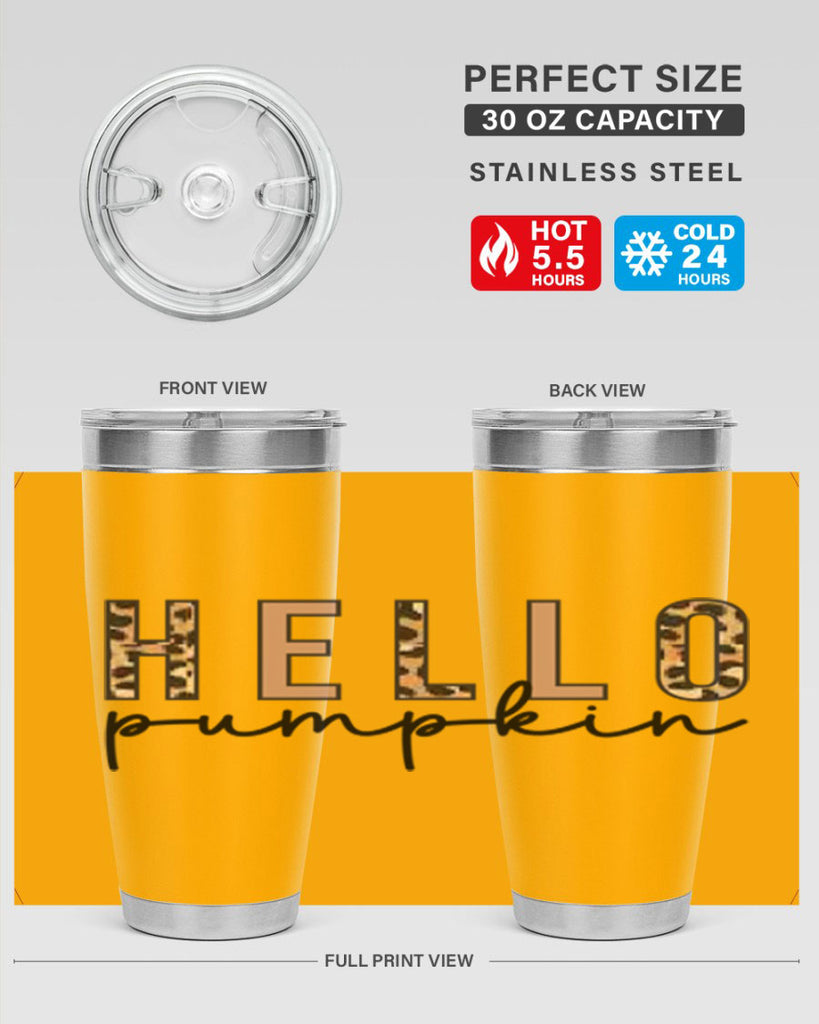 Hello Pumpkin Fall 291#- fall- Tumbler