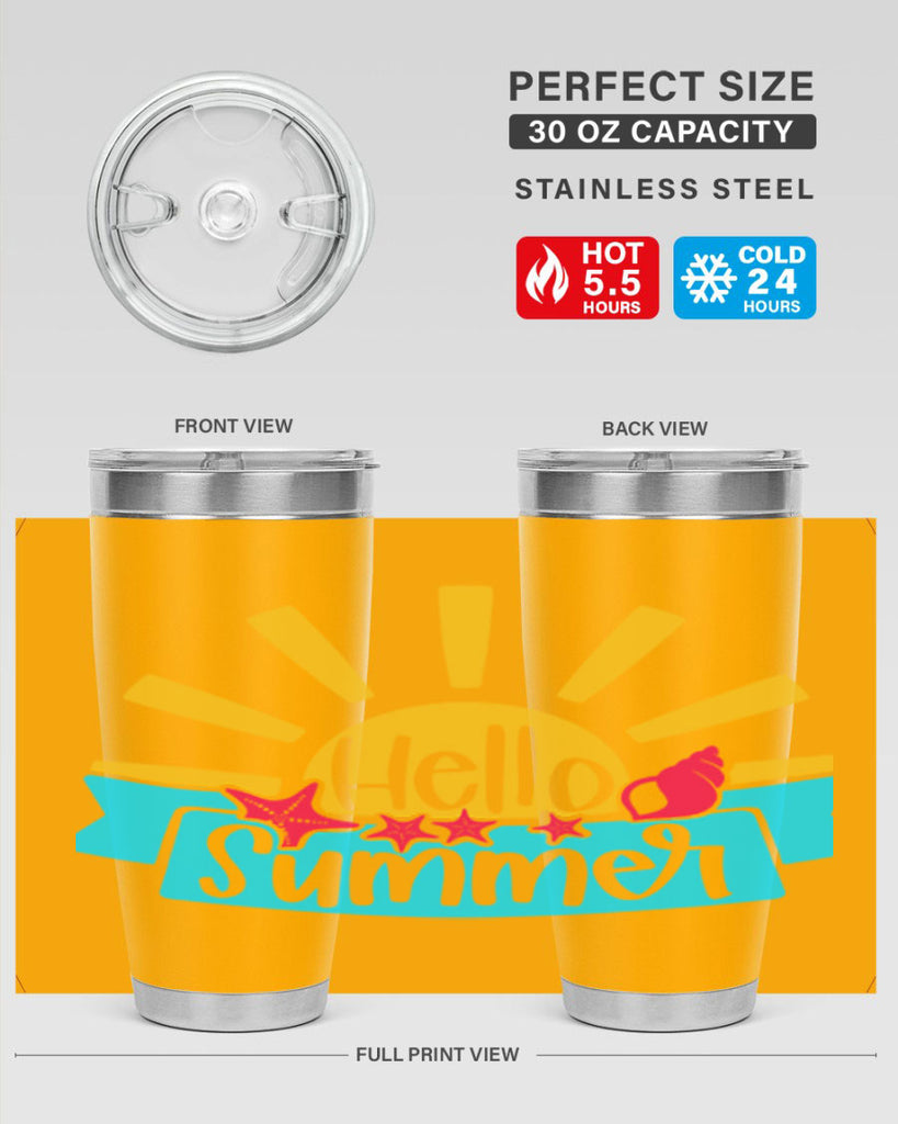 Hello Summer Style 38#- summer- Tumbler