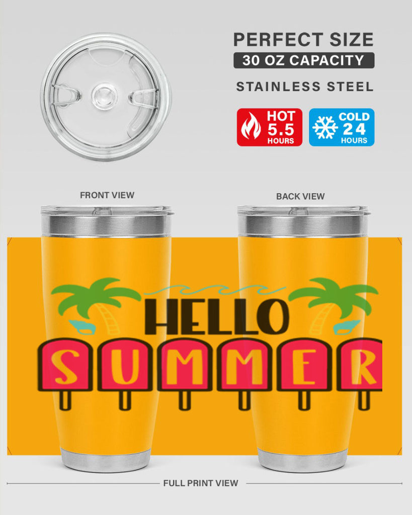 Hello Summer Style 39#- summer- Tumbler