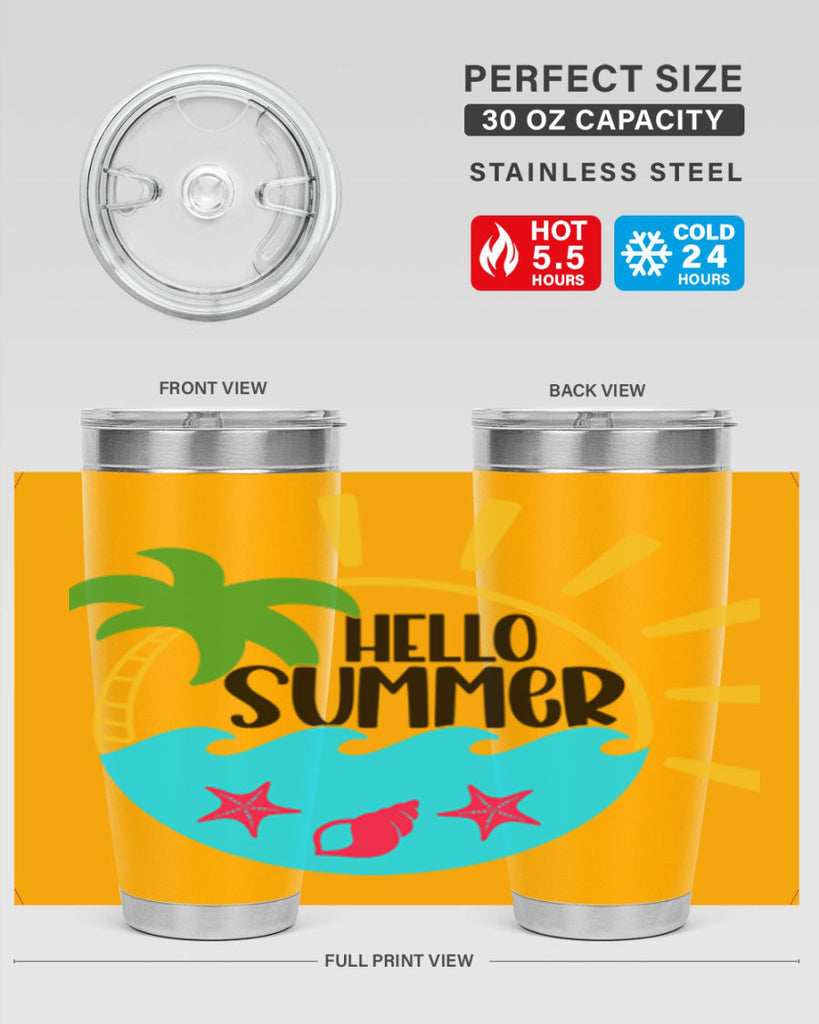 Hello Summer Style 40#- summer- Tumbler