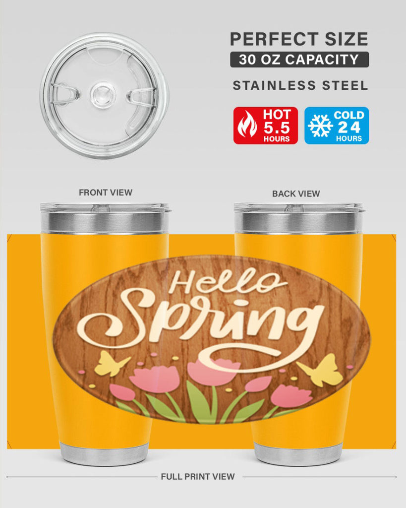 Hello spring Mockup202#- spring- Tumbler