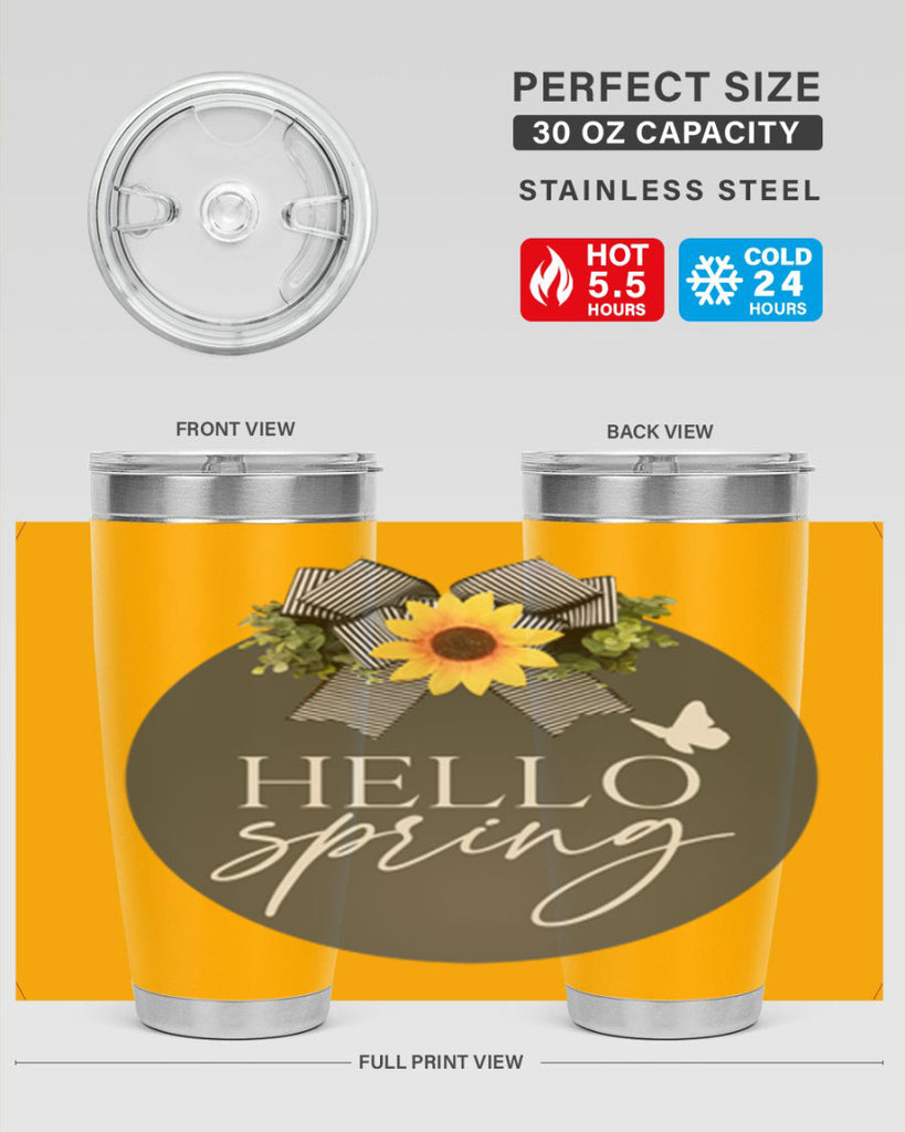 Hello spring butterfly Mockup194#- spring- Tumbler