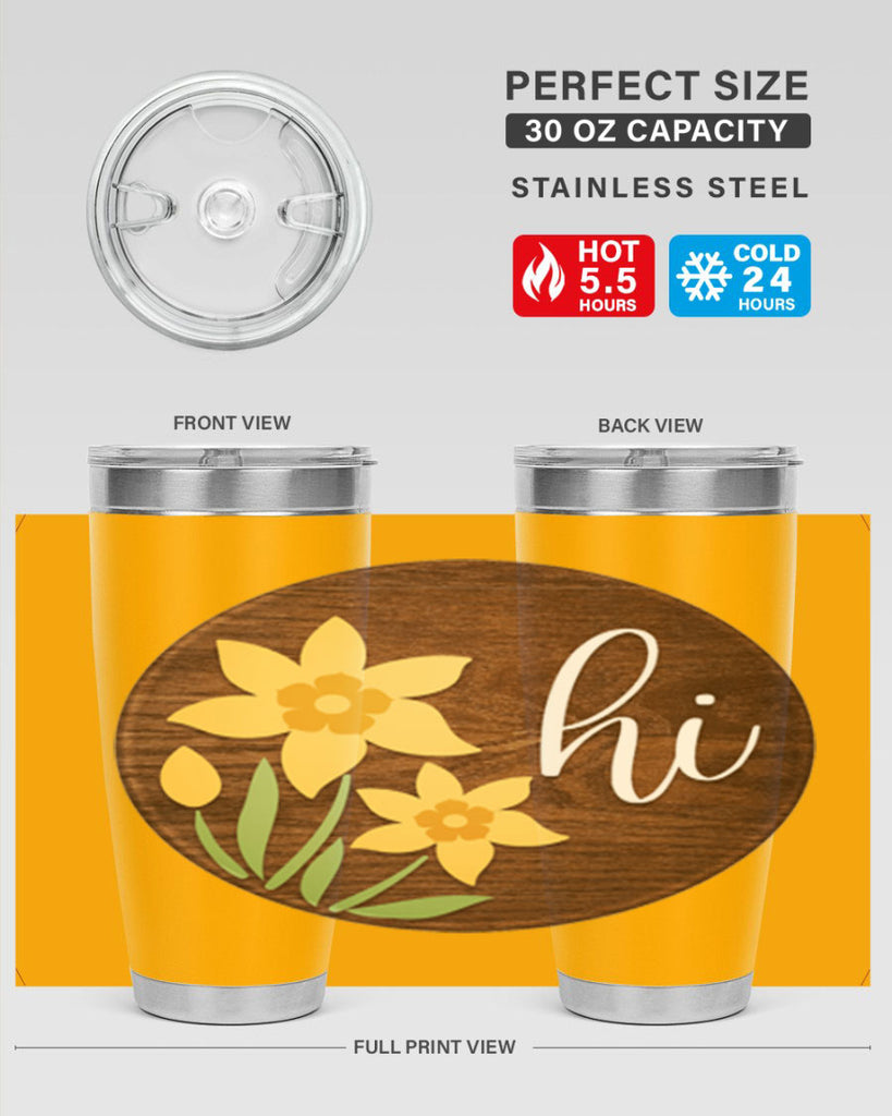 Hi daffodil flower Mockup235#- spring- Tumbler