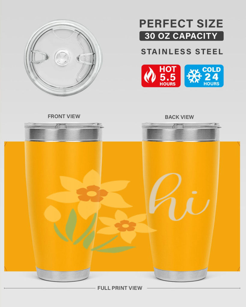 Hi daffodil flower236#- spring- Tumbler