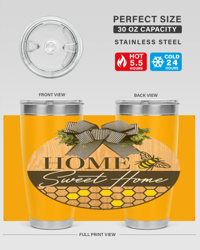 Home Sweet home bee and hive Mockup241#- spring- Tumbler