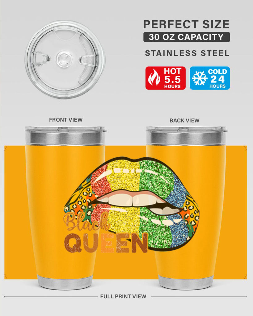 Juneteenth Black Queen Sexy Lip Png 35#- Juneteenth- tumbler