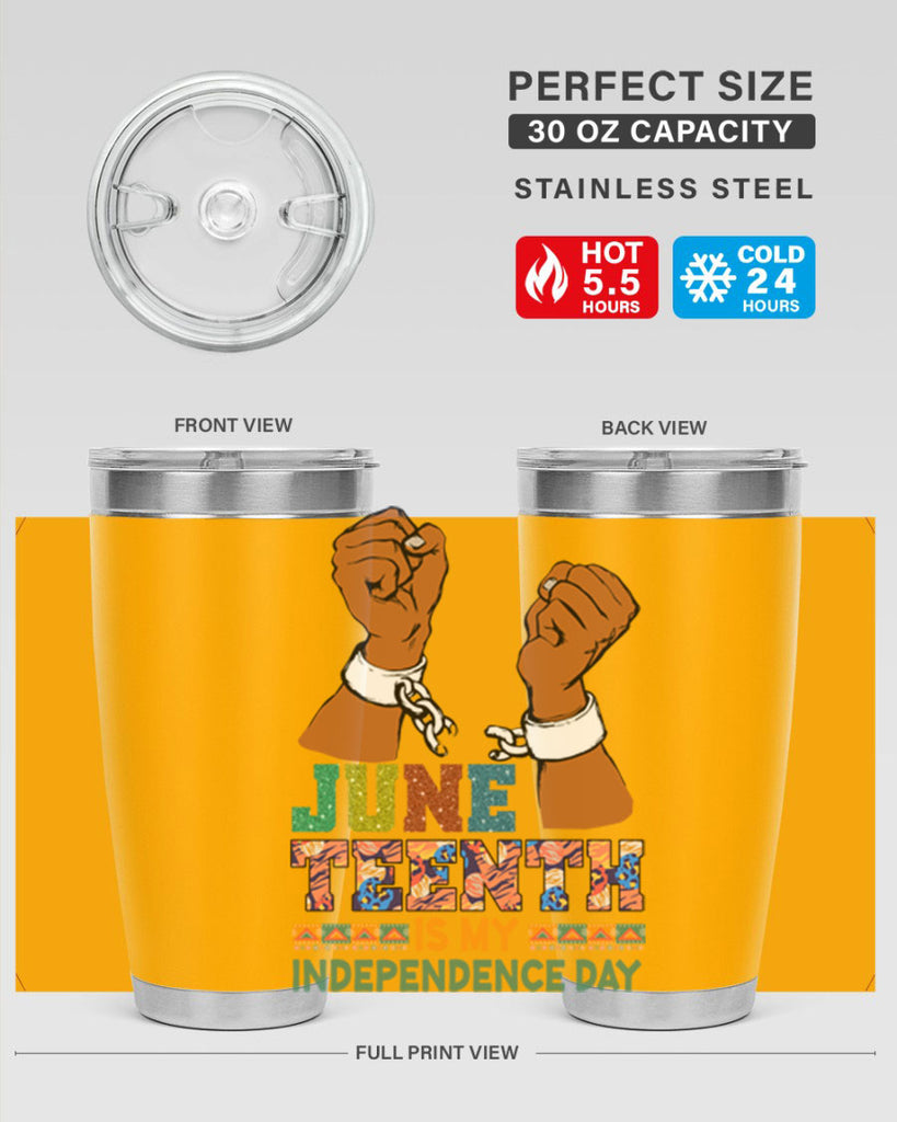 Juneteenth Is My Independence Day Png 29#- Juneteenth- tumbler