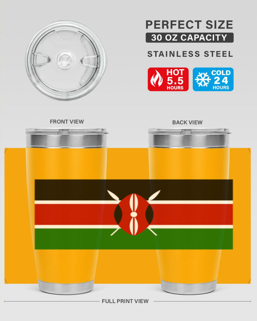 Kenya 110#- world flags- Tumbler