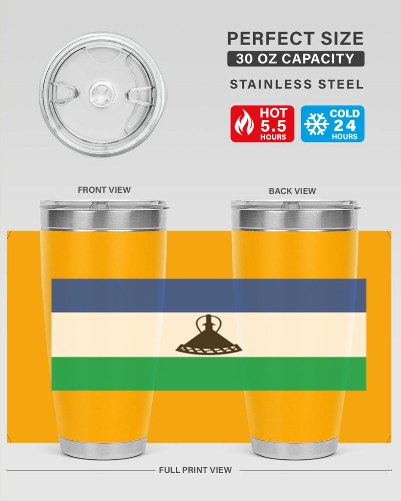 Lesotho 102#- world flags- Tumbler