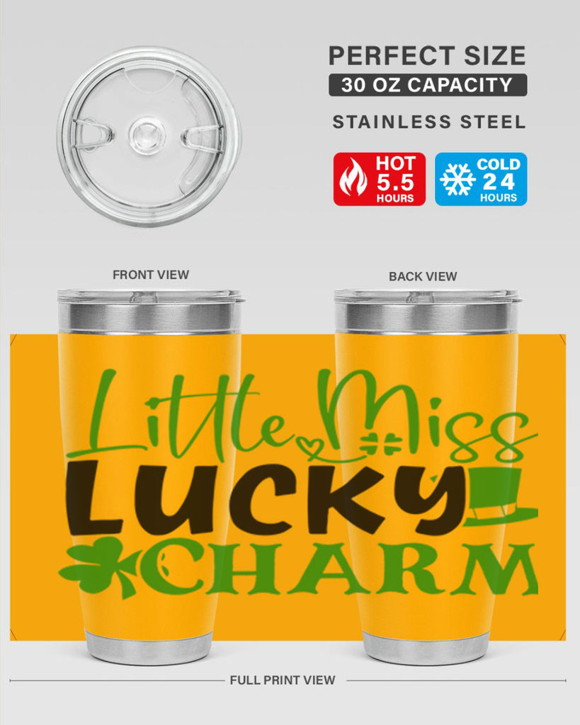 Little Miss Lucky Charm Style 154#- St Patricks Day- Tumbler