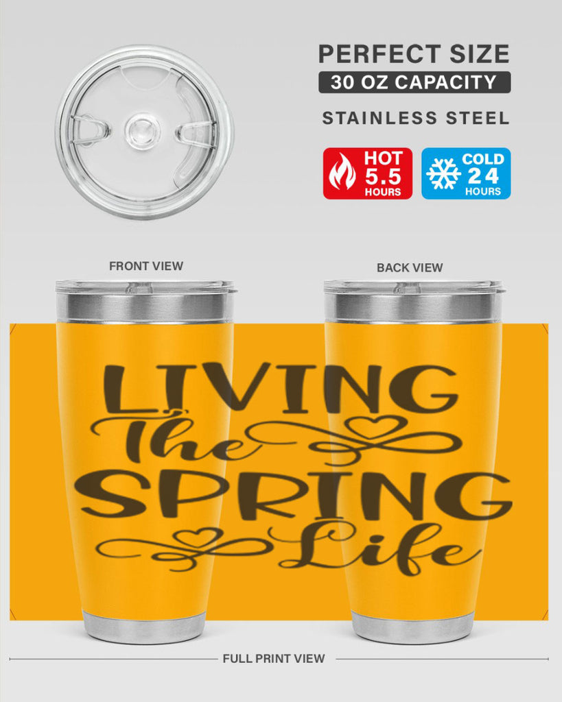 Living the spring life323#- spring- Tumbler