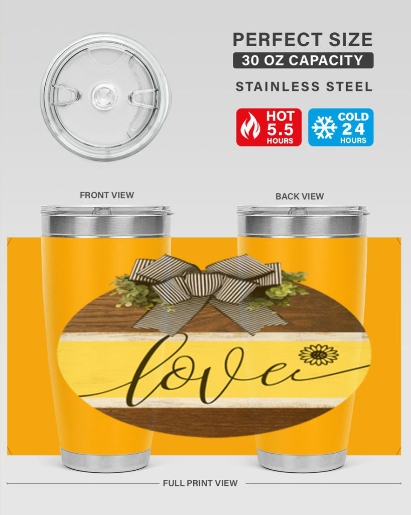 Love and daisy Mockup326#- spring- Tumbler