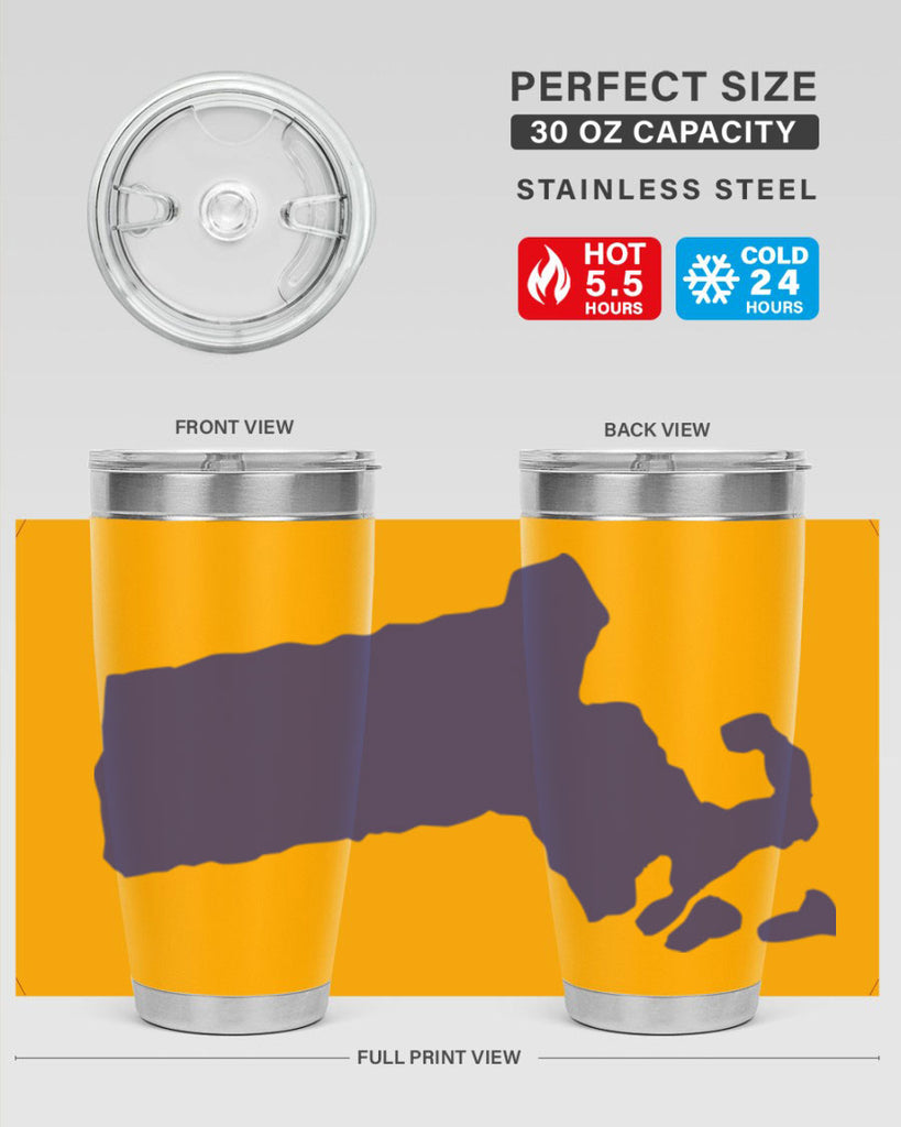 Massachusetts 30#- stateflags- Tumbler
