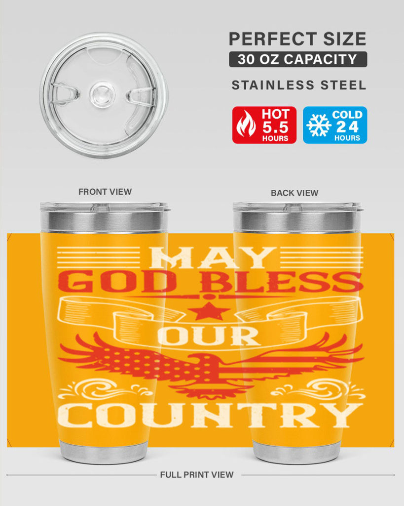 May God bless our country Style 133#- Fourt Of July- Tumbler