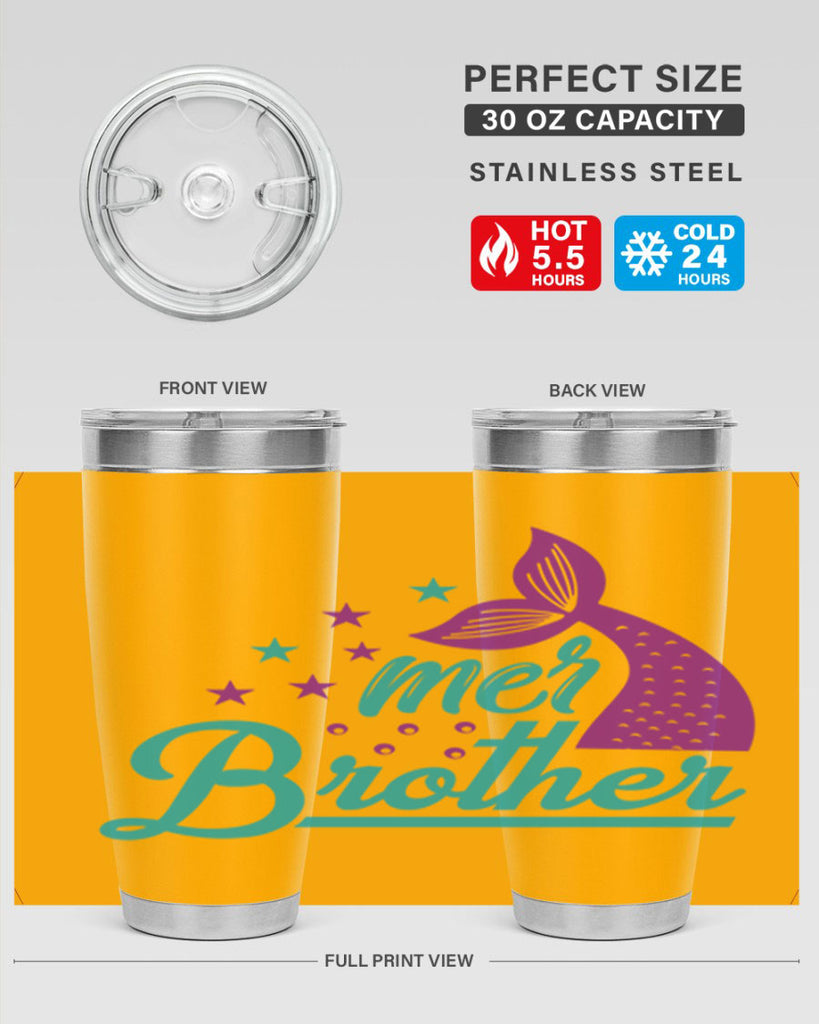 Mer Brother 323#- mermaid- Tumbler