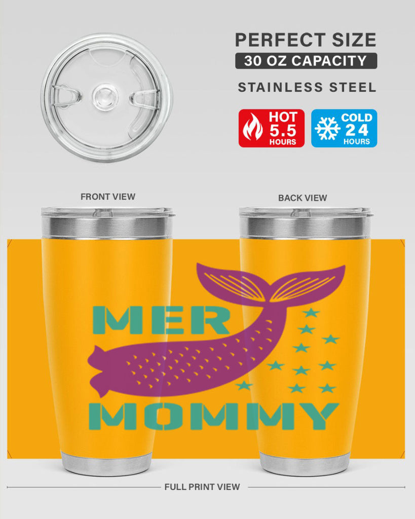 Mer Mommy 342#- mermaid- Tumbler