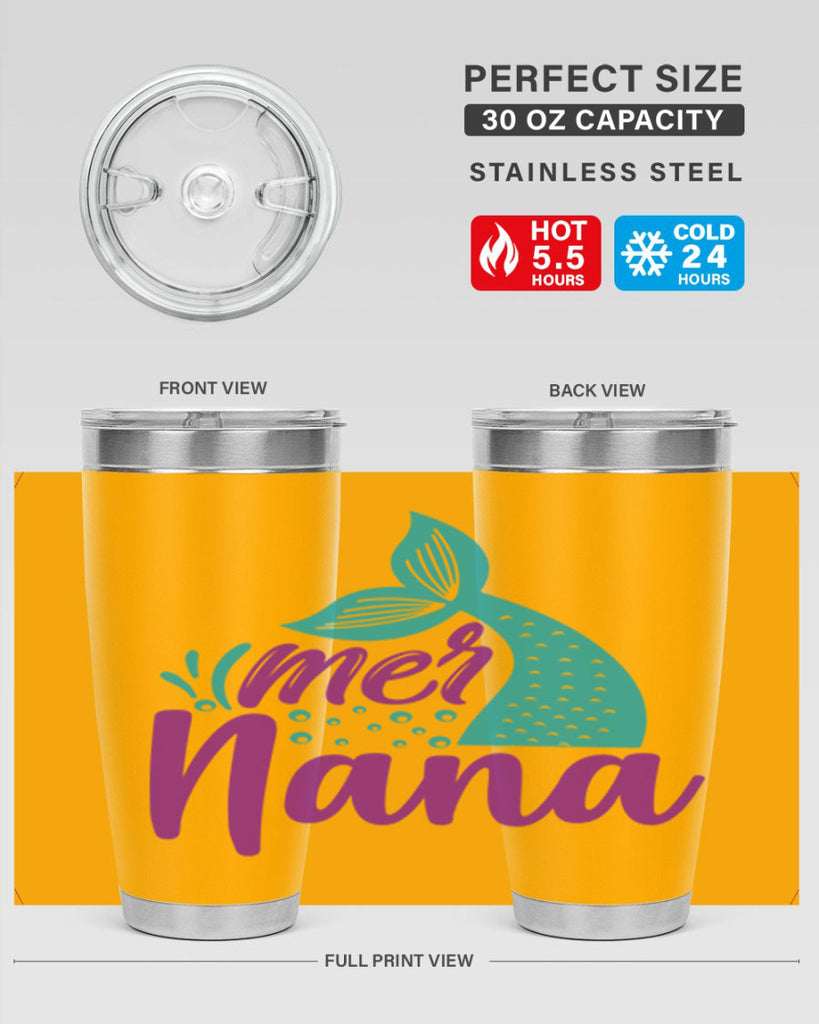 Mer Nana 343#- mermaid- Tumbler
