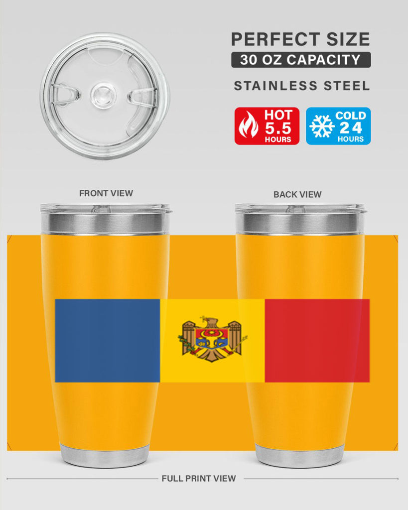 Moldova 85#- world flags- Tumbler