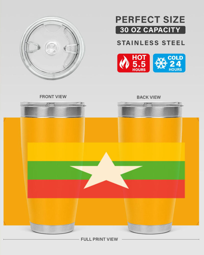 Myanmar 79#- world flags- Tumbler