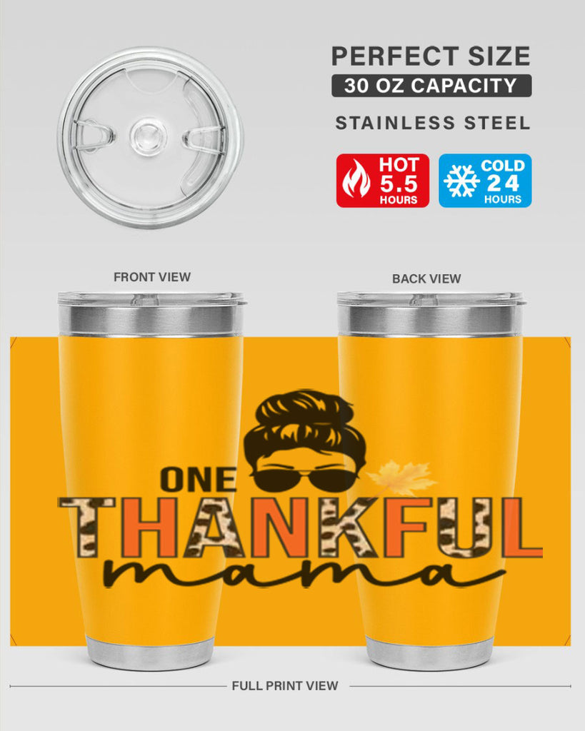 One thankful mama 463#- fall- Tumbler
