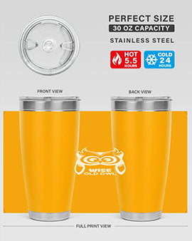 Owl Lover Wise Old Owl A TurtleRabbit 13#- owl- Tumblers