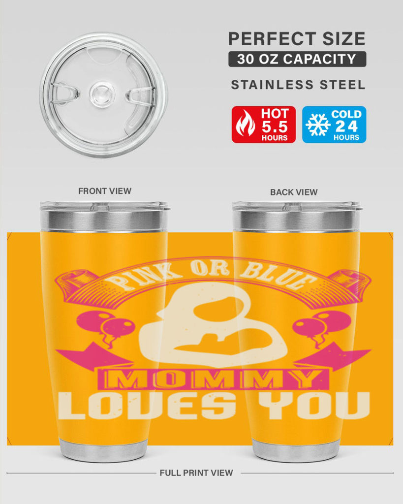 Pink or Blue Monny Loves You Style 178#- baby- tumbler