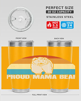 Proud mama bear 26#- Bears- Tumbler