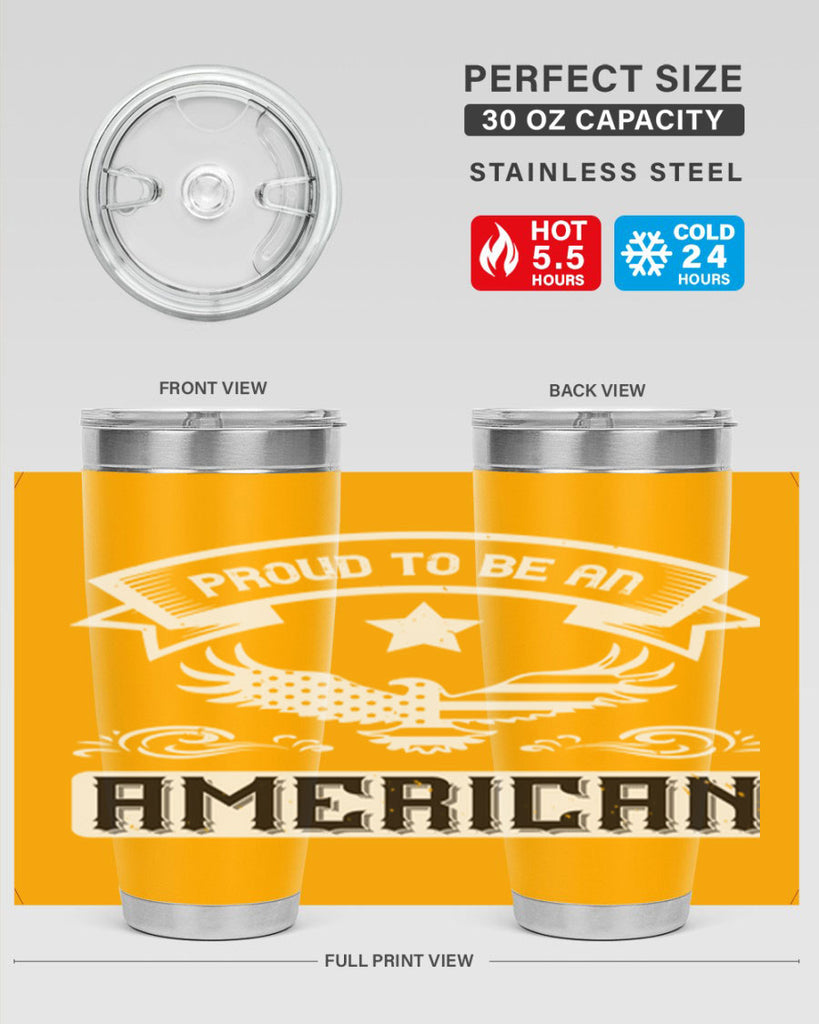 Proud to be an American Style 189#- Fourt Of July- Tumbler