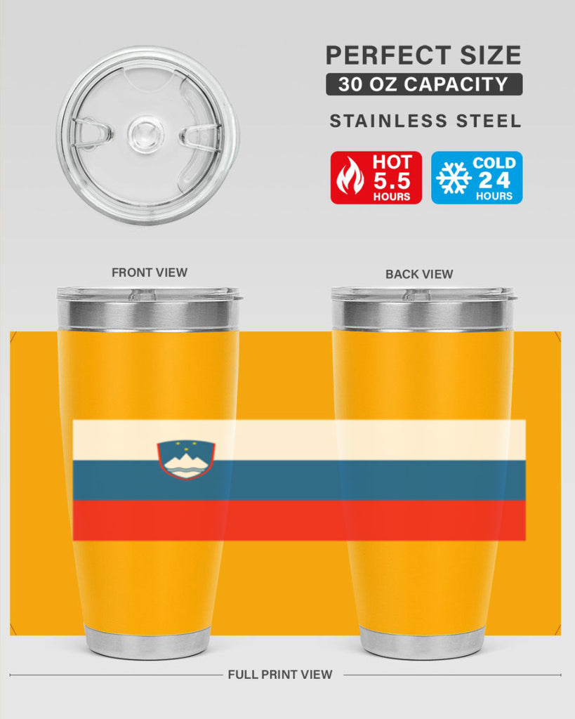 Slovenia 39#- world flags- Tumbler