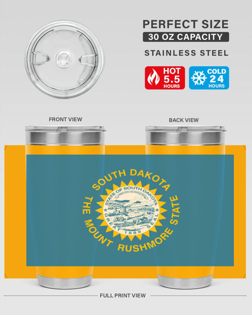 South Dakota 11#- Us Flags- Tumbler