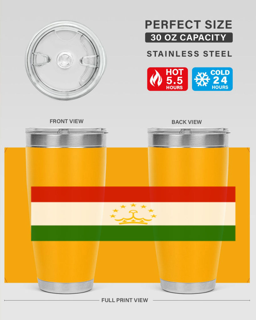 Tajikistan 25#- world flags- Tumbler