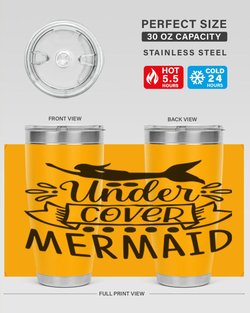Under cover mermaid 645#- mermaid- Tumbler
