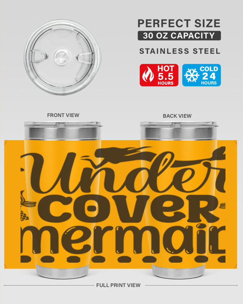 Under cover mermaid 649#- mermaid- Tumbler