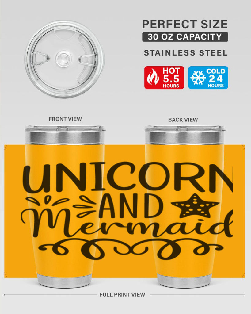 Unicorn And Mermaid 658#- mermaid- Tumbler