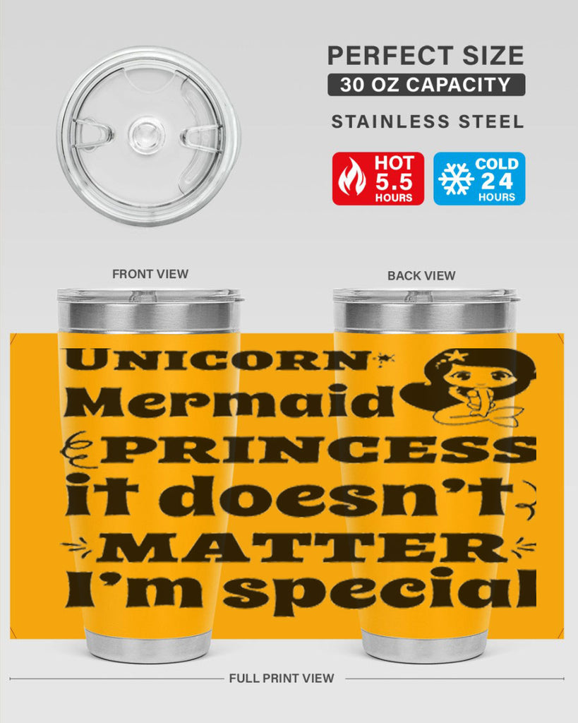 Unicorn Mermaid princess it doesnt 661#- mermaid- Tumbler