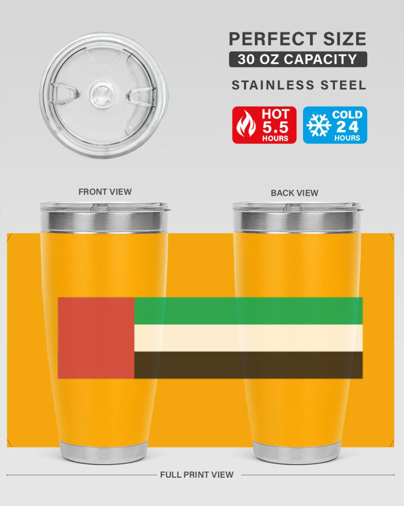 United Arab Emirates 12#- world flags- Tumbler