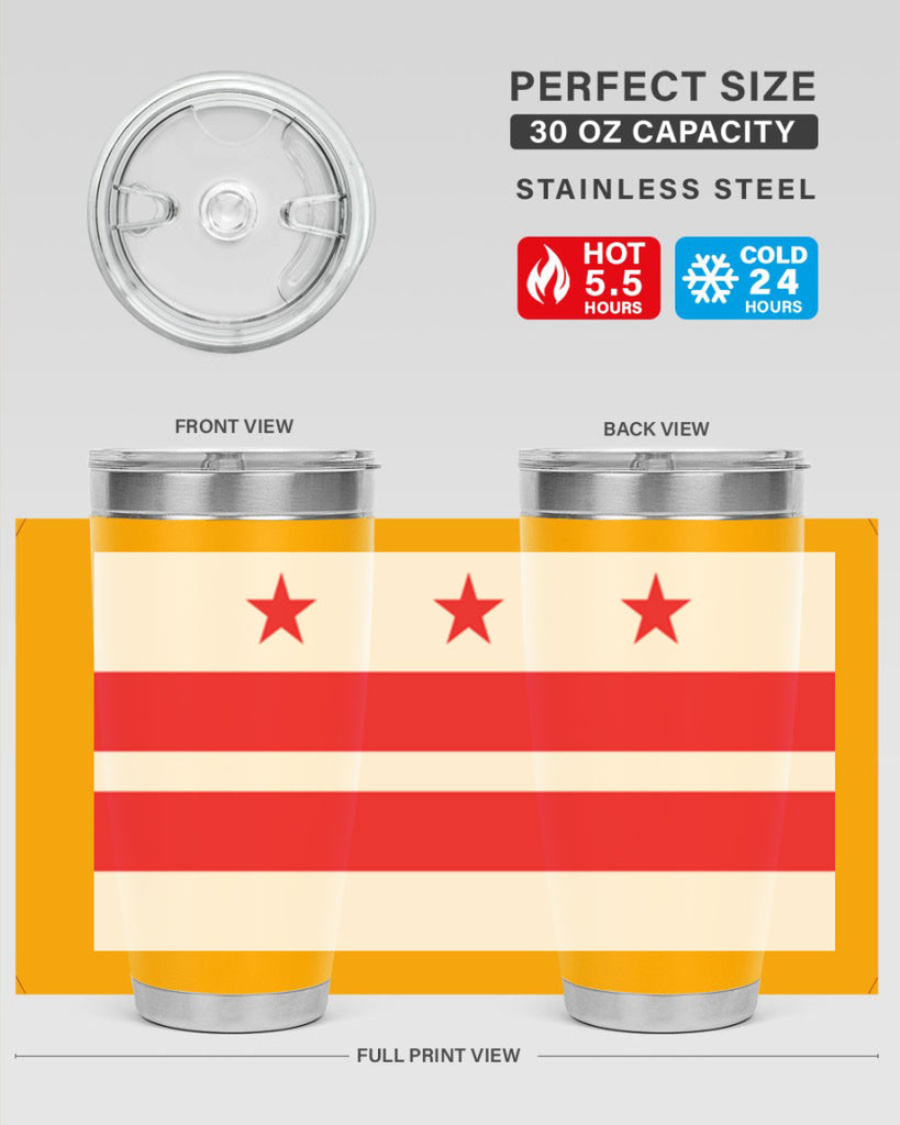 Washington DC 5#- Us Flags- Tumbler