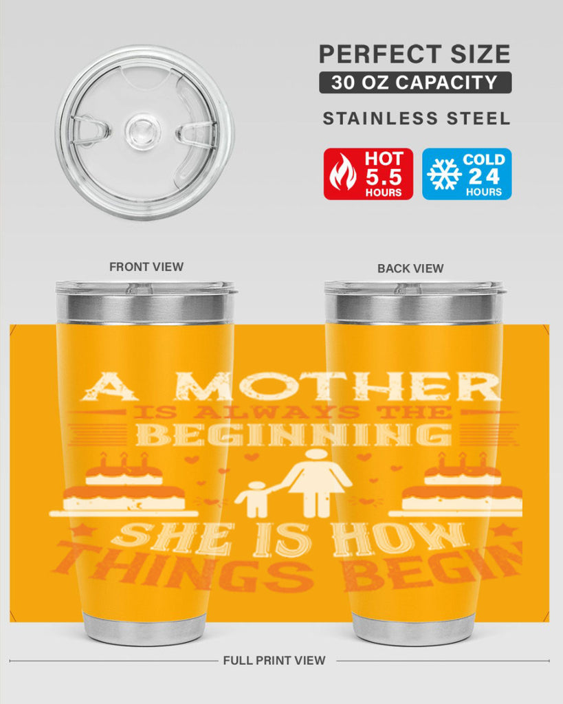 a mother is your first friend 12#- mothers day- Tumbler