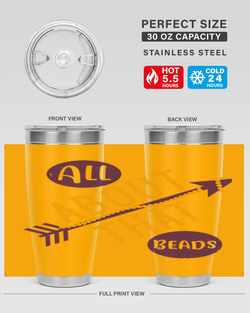 all about that beads 62#- mardi gras- Tumbler