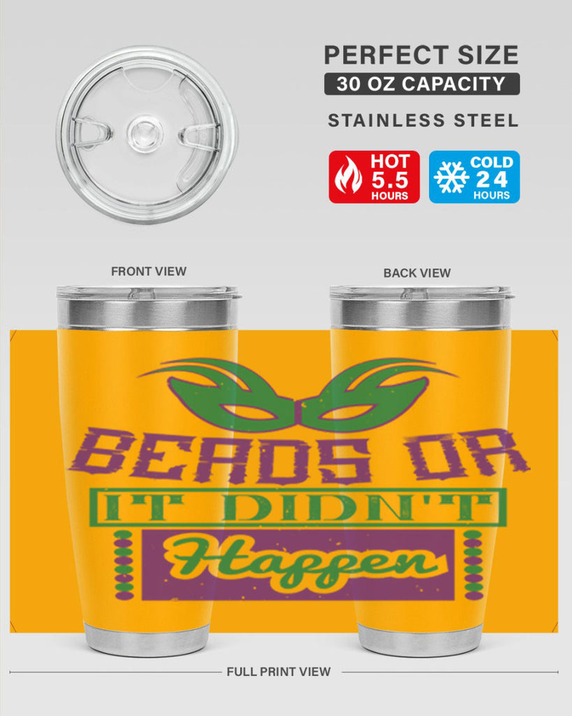 beads or it didnt happen 27#- mardi gras- Tumbler