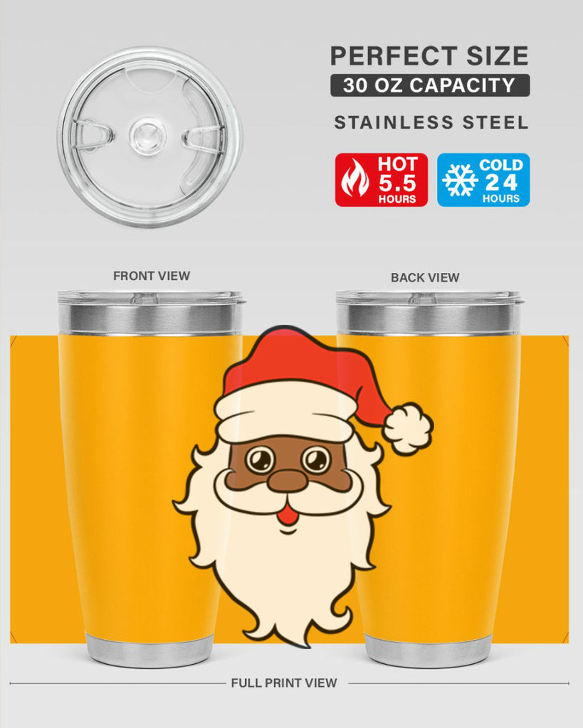 black santa 25#- black men - boys- tumbler