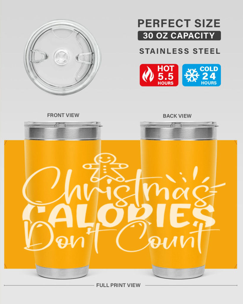christmas calories dont count 45#- kitchen- Tumbler