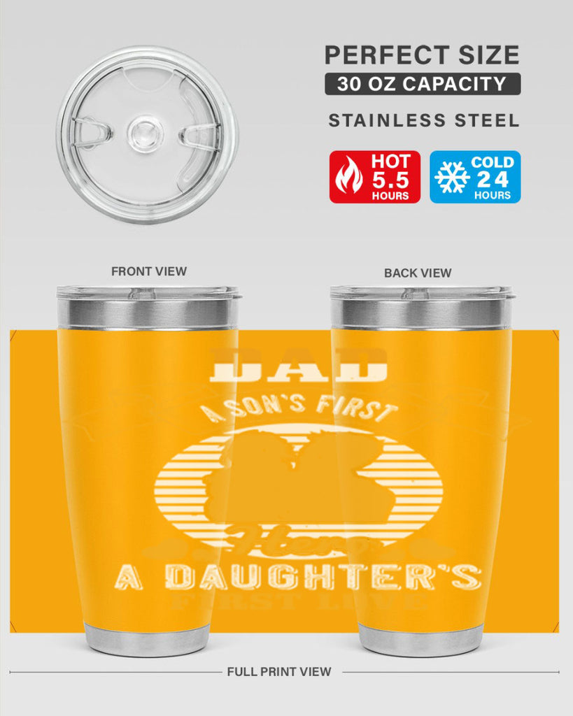 dad a son’s first hero 245#- fathers day- Tumbler