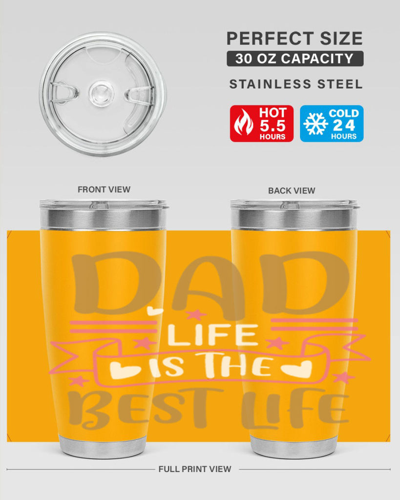 dad life is the best life 104#- fathers day- Tumbler
