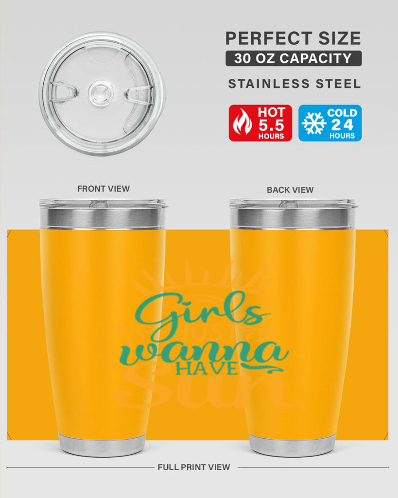 girls just wanna have sun Style 102#- summer- Tumbler