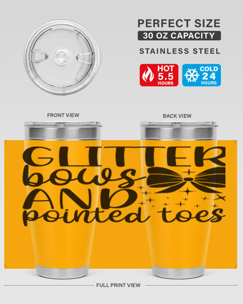 glitter bows and pointed toes44#- ballet- Tumbler