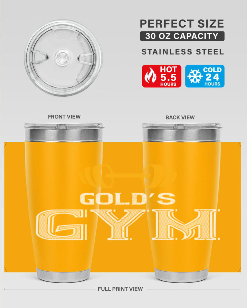 gold gym 101#- gym- Tumbler