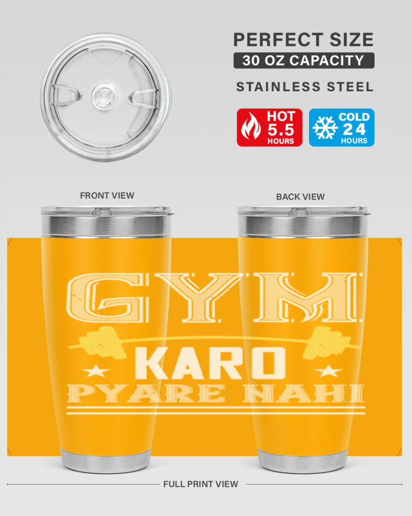 gym karo pare nahi 96#- gym- Tumbler