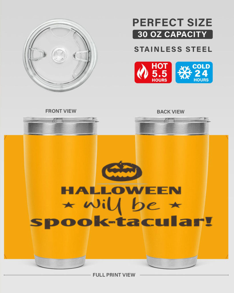 halloween will be spooktacular 156#- halloween- Tumbler